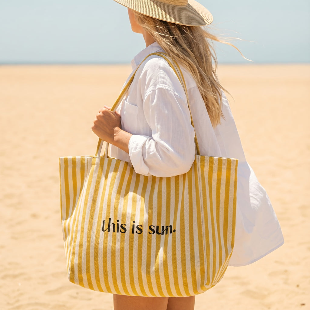Strandtas 'this is sun.'